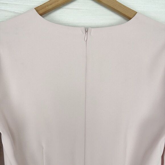 Rachel Parcell Womens S Madison Ave Sheath Dress Puff Sleeves Fitted Pastel Pink - Picture 7 of 16